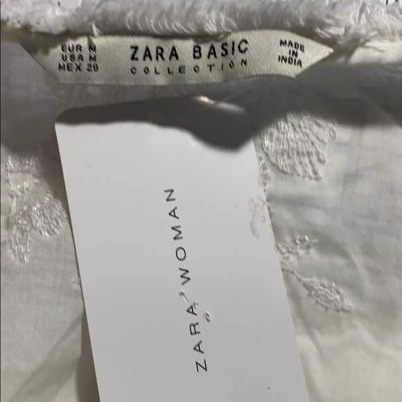 NWT. Zara Ivory Embroidery Blouse. Size M. - Picture 5 of 8